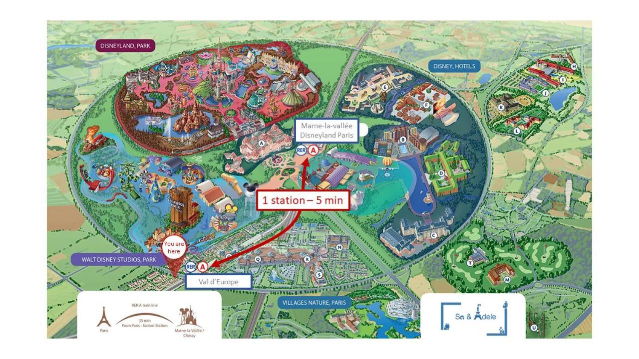 Studio Zen - Shopping Center And Train Station 500M - Disneyland Paris 5Min Montévrain Eksteriør billede